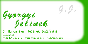 gyorgyi jelinek business card